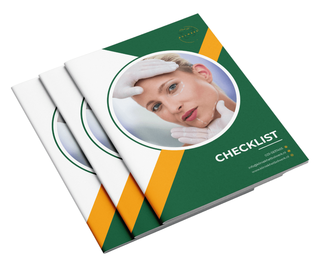 Request the eyelid surgery checklist from Kliniek het Bolwerk