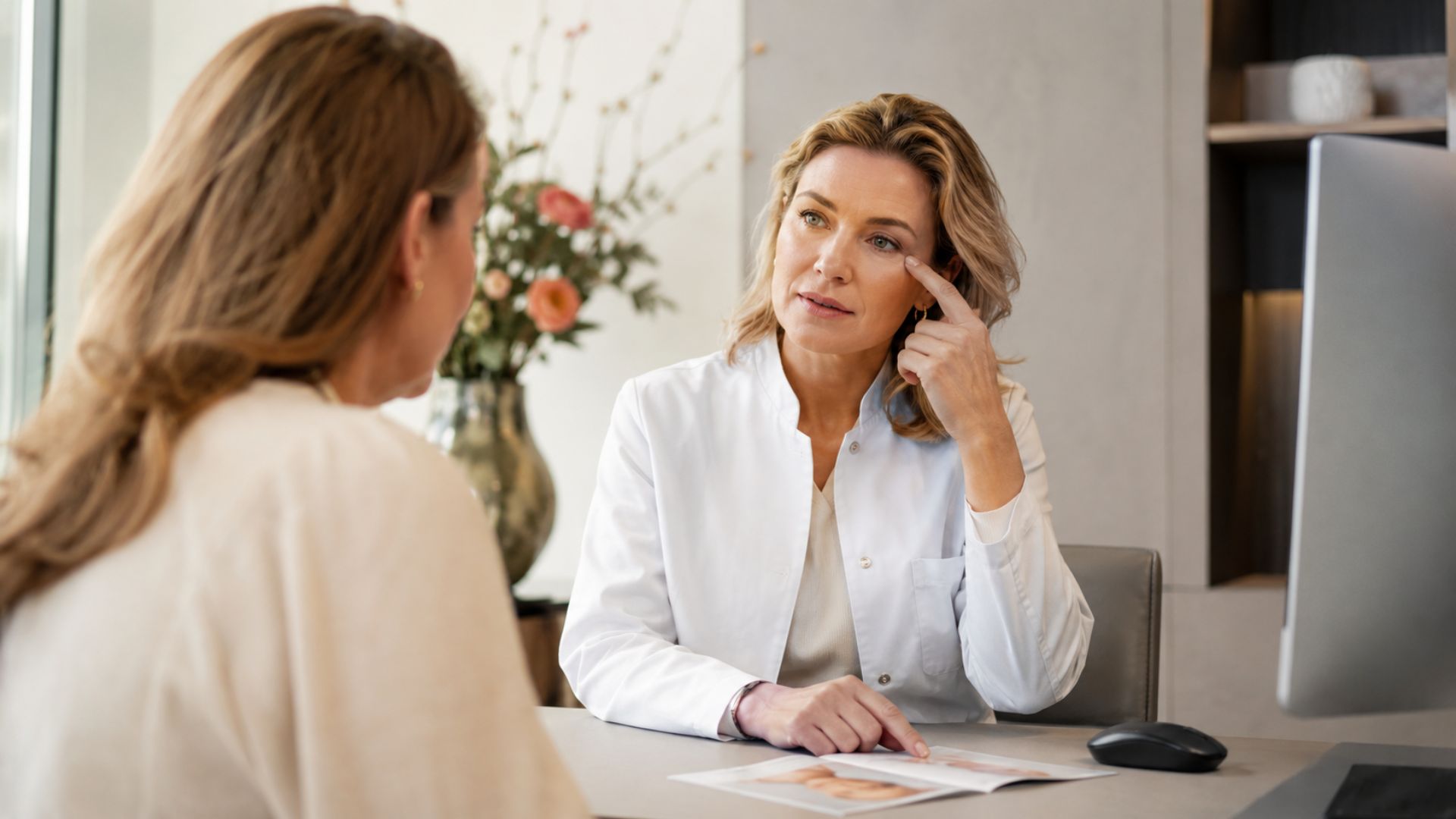 Eyelid correction with dry eyes or Sjögren's syndrome